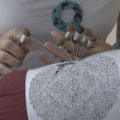 bobbin lace making